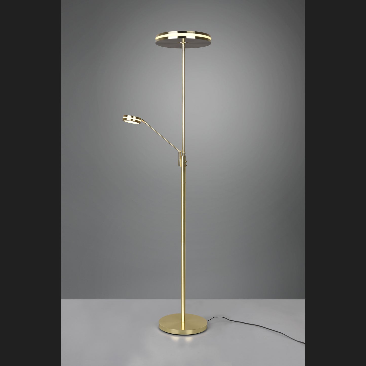 Franklin - Floor lamp - Brass Matt - Trio