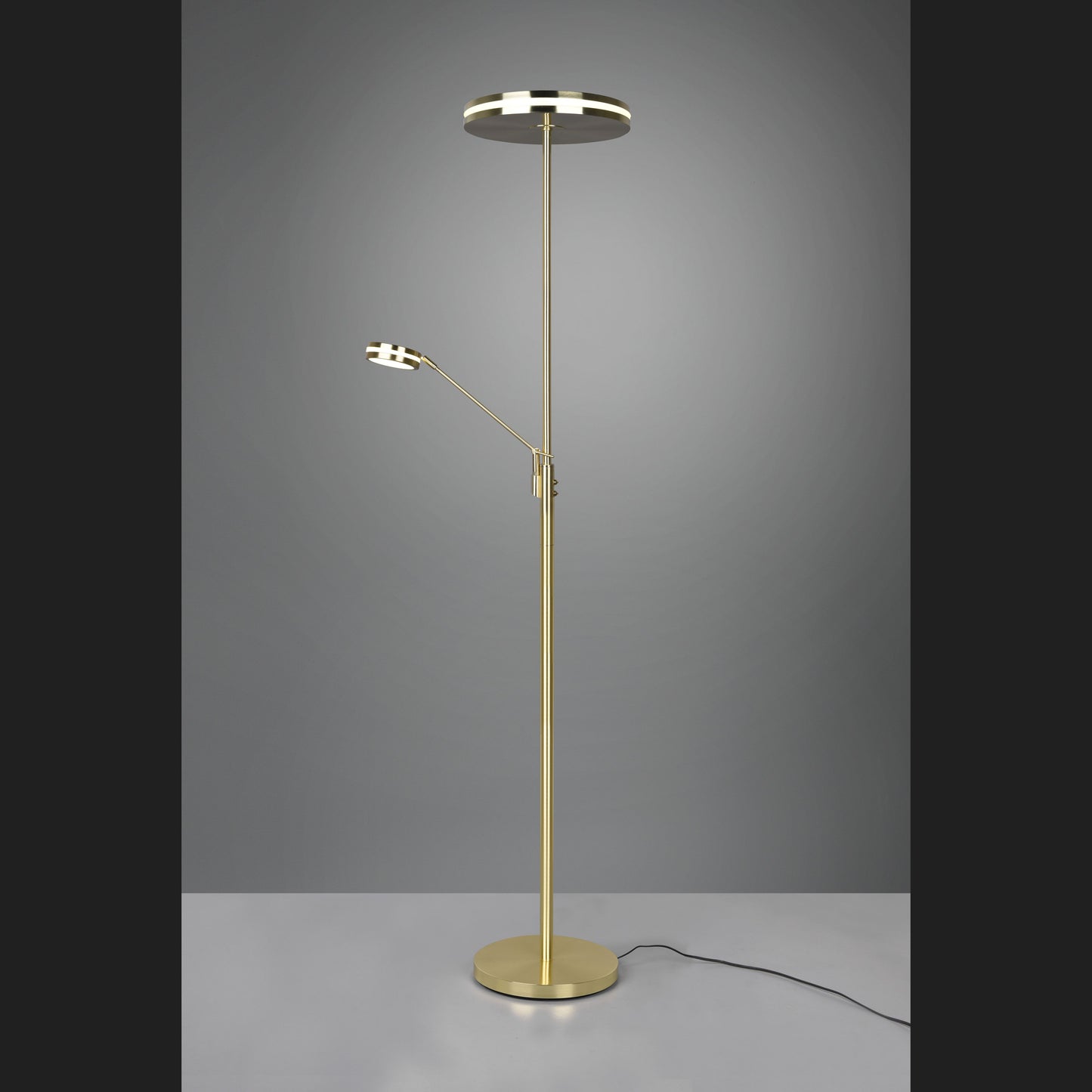 Franklin - Floor lamp - Brass Matt - Trio