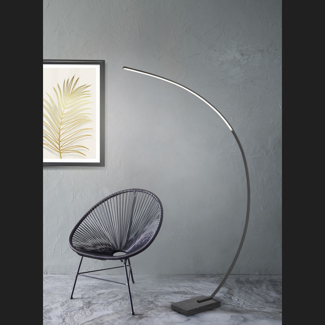 Bangkok - Floor lamp - Black Matt - Trio