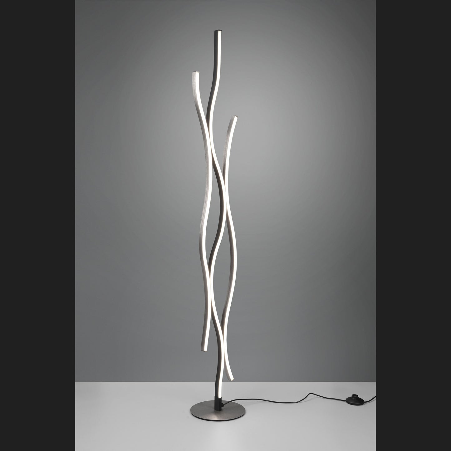 Blaze - Floor lamp - Brushed Aluminium - Trio