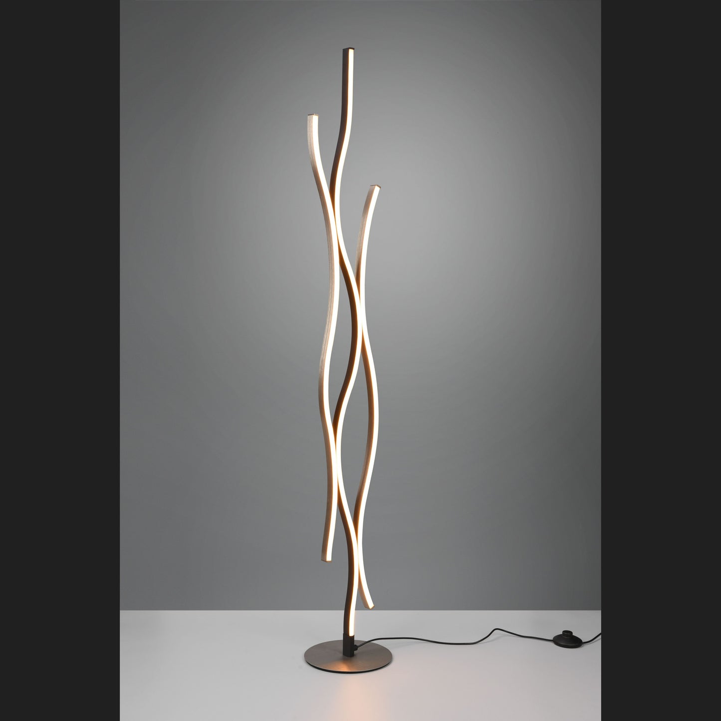 Blaze - Floor lamp - Brushed Aluminium - Trio