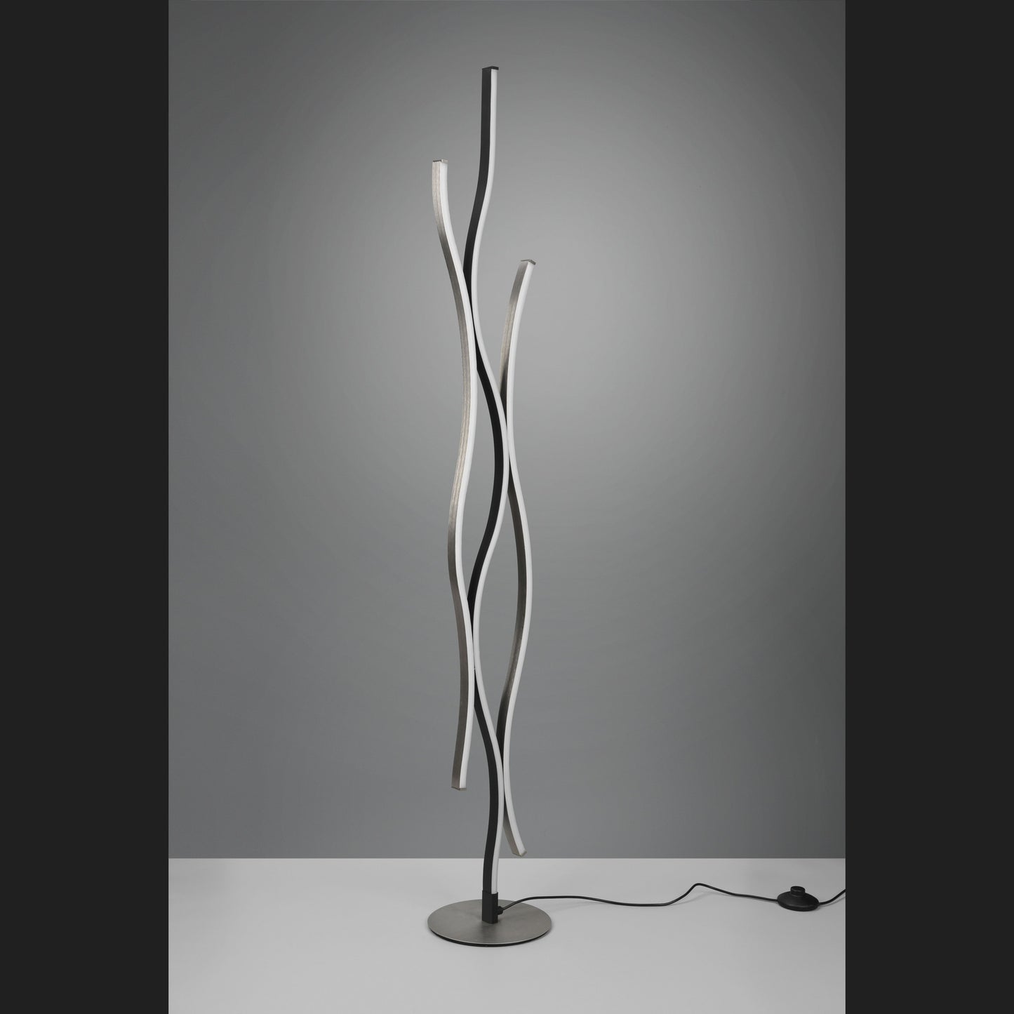 Blaze - Floor lamp - Brushed Aluminium - Trio