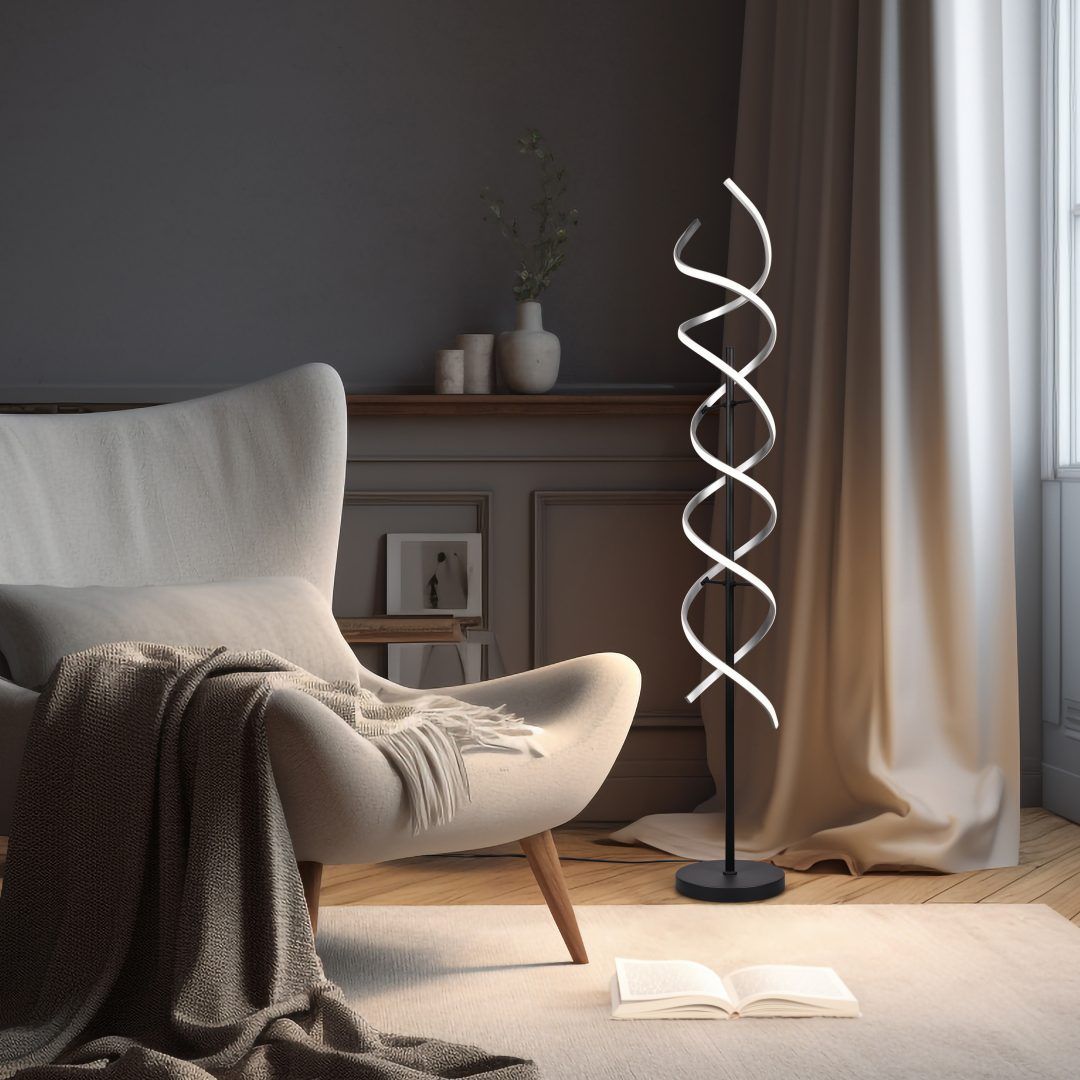 Sequence - Floor lamp - Brushed Aluminium - Trio