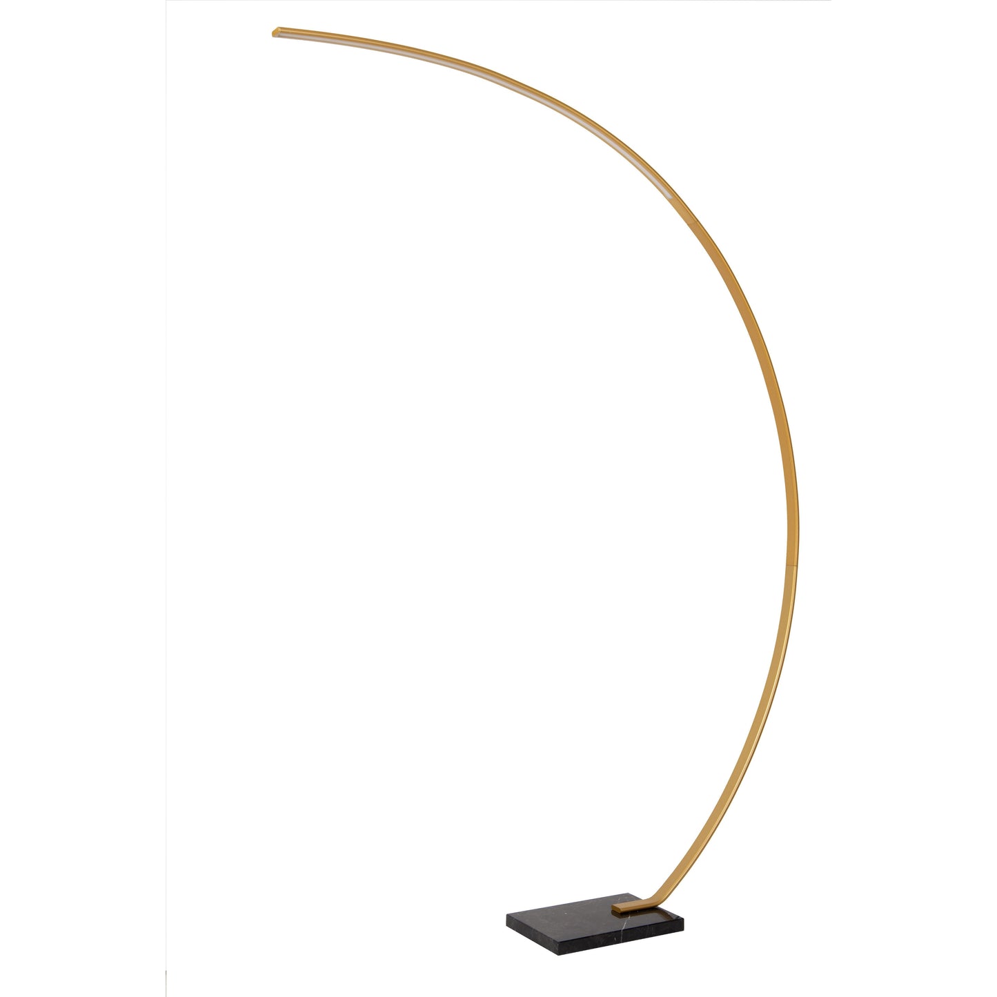 Lucide CURVE - Arc floor lamp - LED Dim. - 1x15W 2700K - Matt Gold / Brass