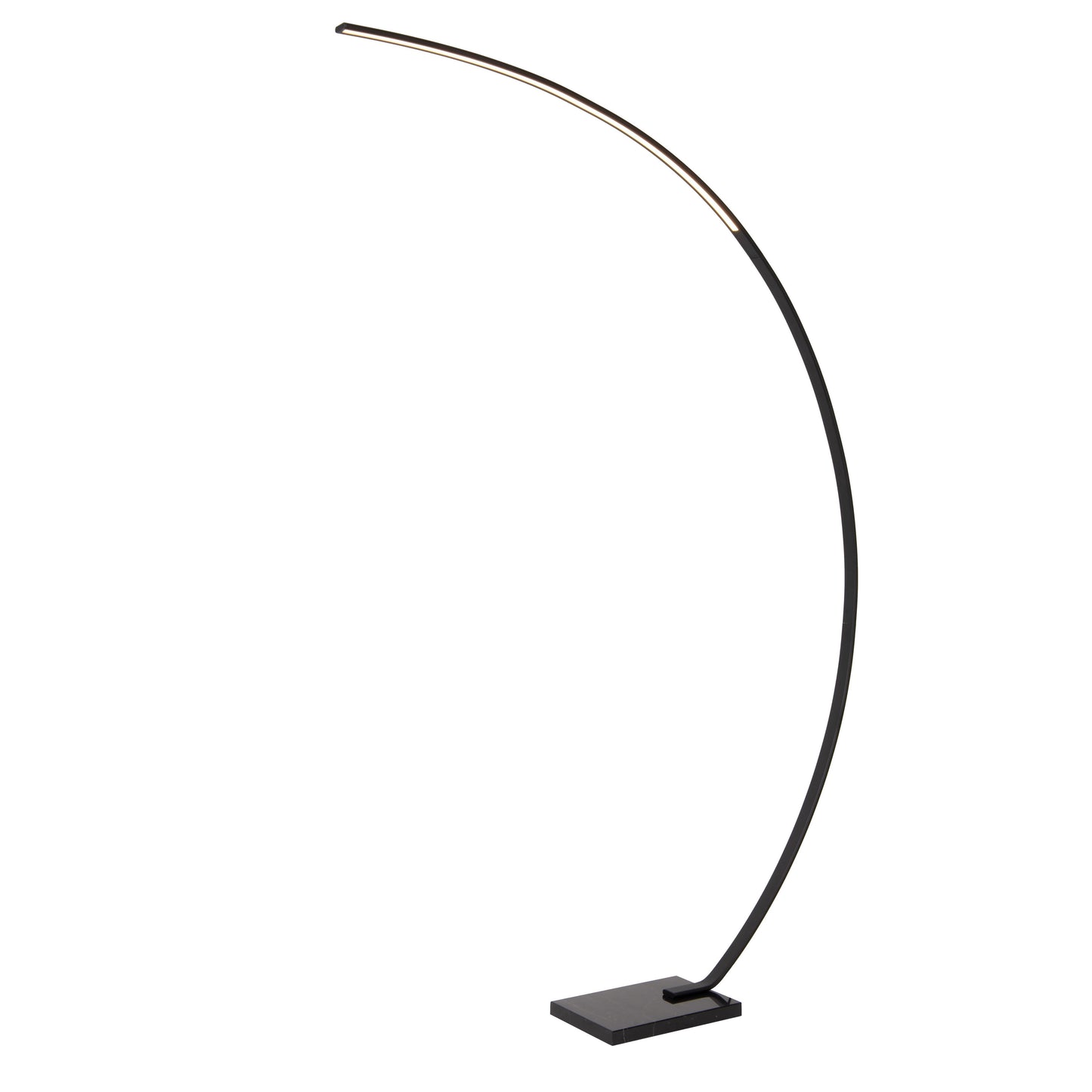 Lucide CURVE - Arc floor lamp - LED Dim. - 1x15W 2700K - Black