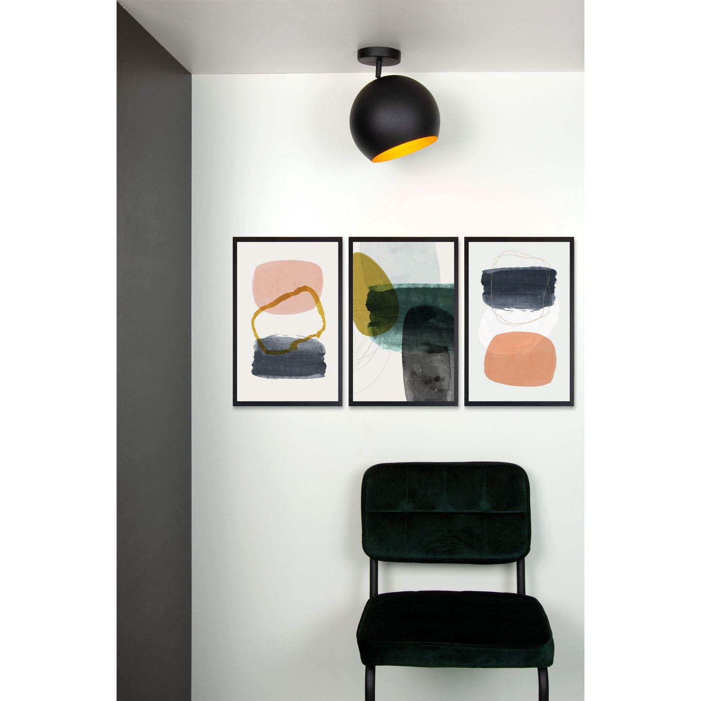 Lucide BINK - Flush ceiling light - Ø 24,5 cm - 1xE27 - Black