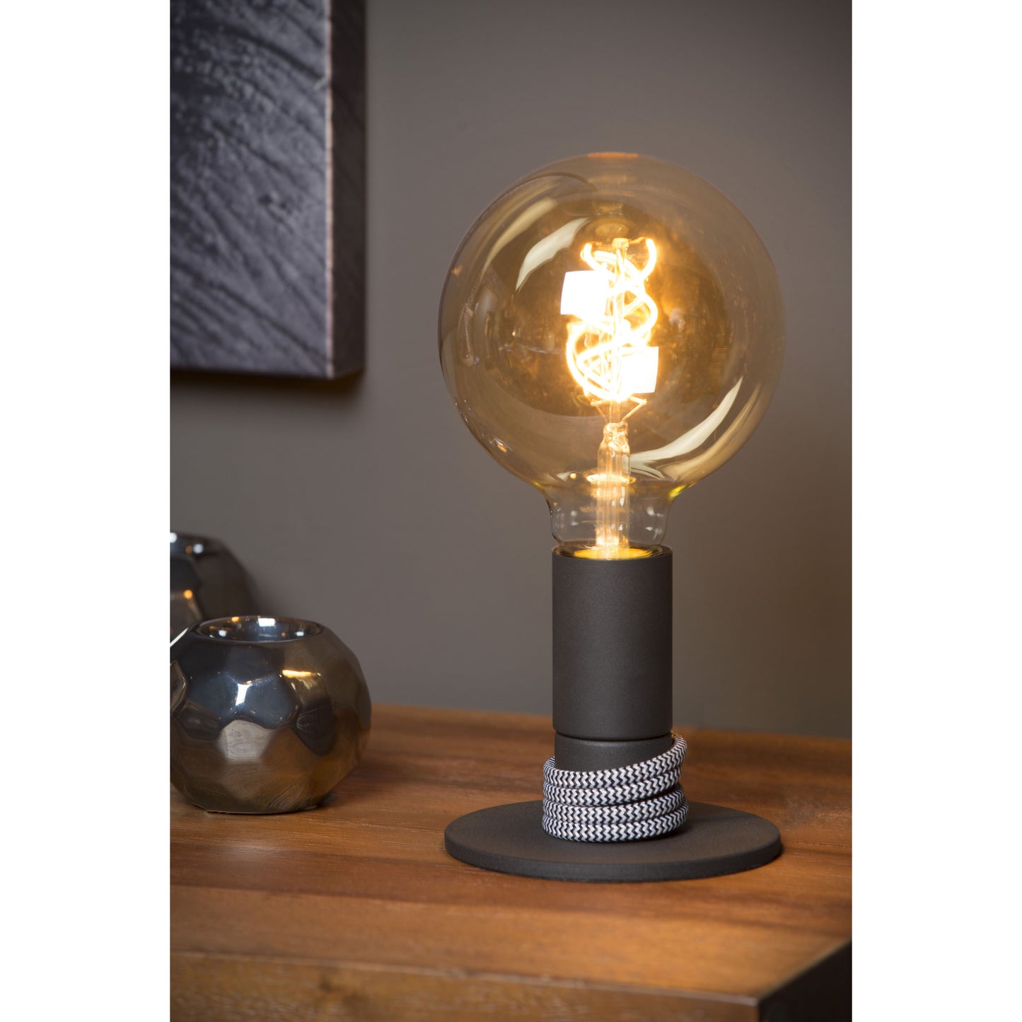 Lucide MARIT - Table lamp - 1xE27 - Black