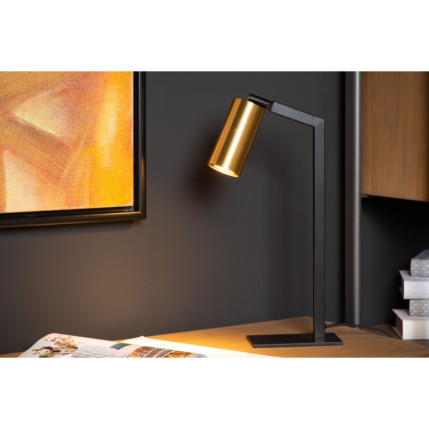 Lucide SYBIL - Desk lamp - 1xGU10 - Black