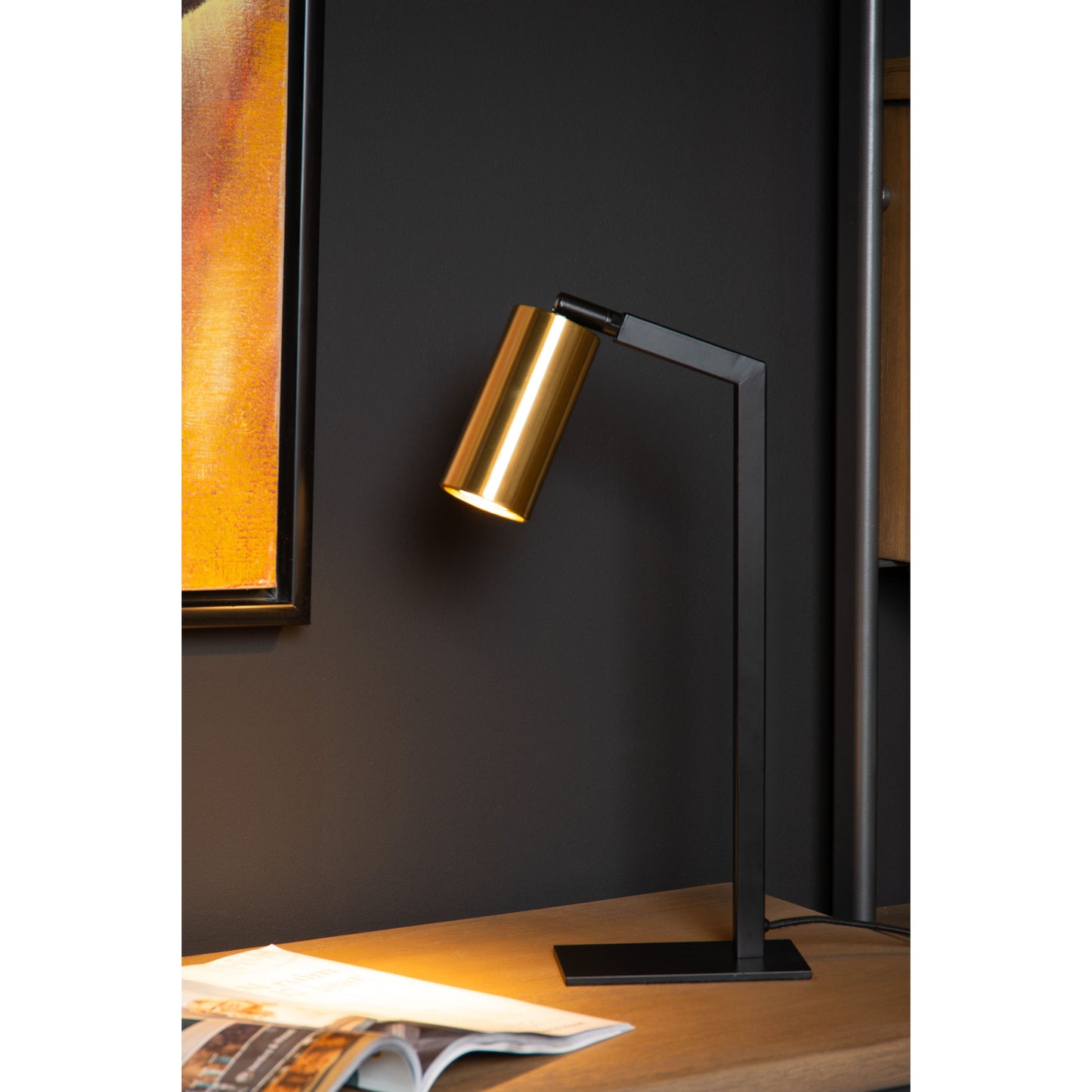 Lucide SYBIL - Desk lamp - 1xGU10 - Black