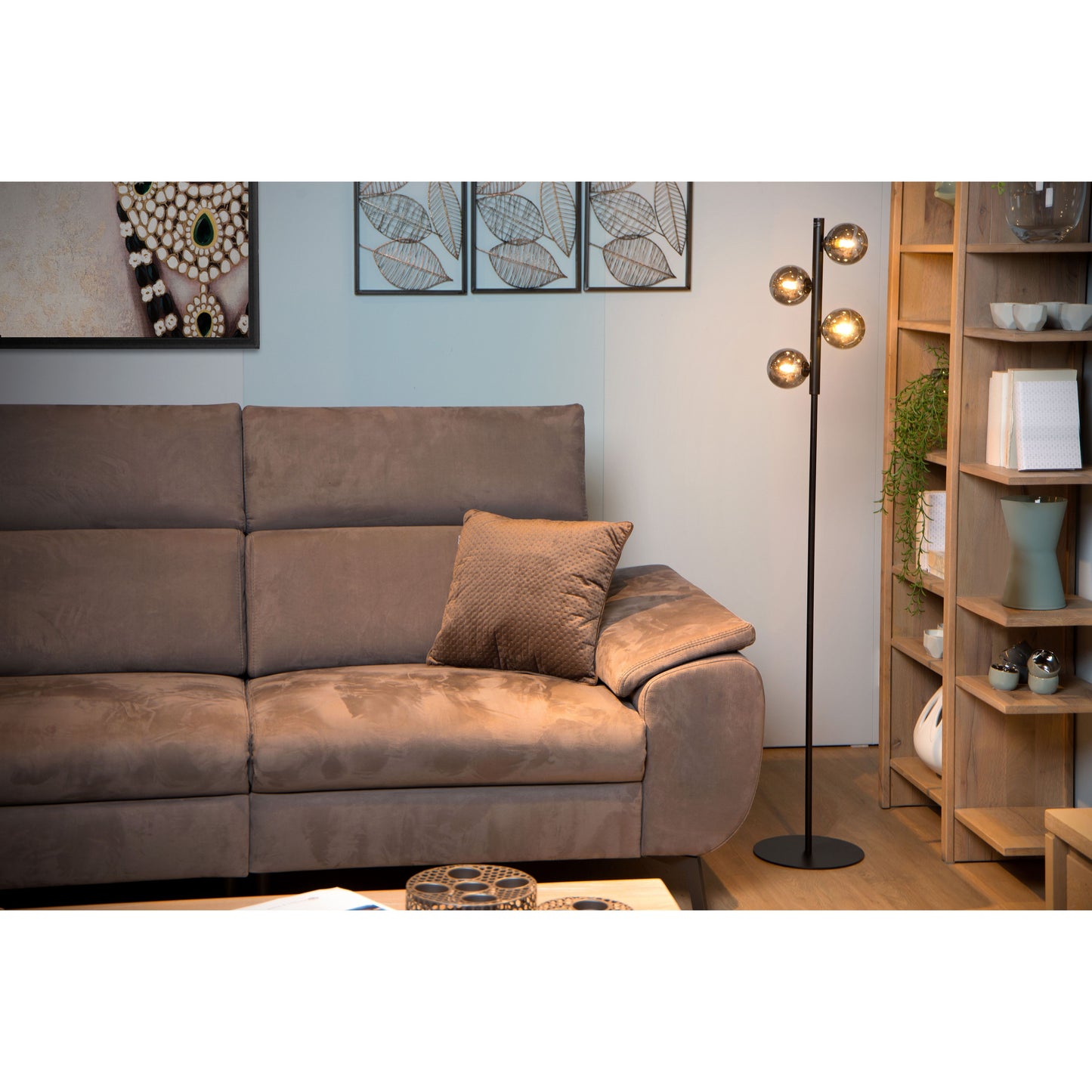 Lucide TYCHO - Floor lamp - 4xG9 - Black
