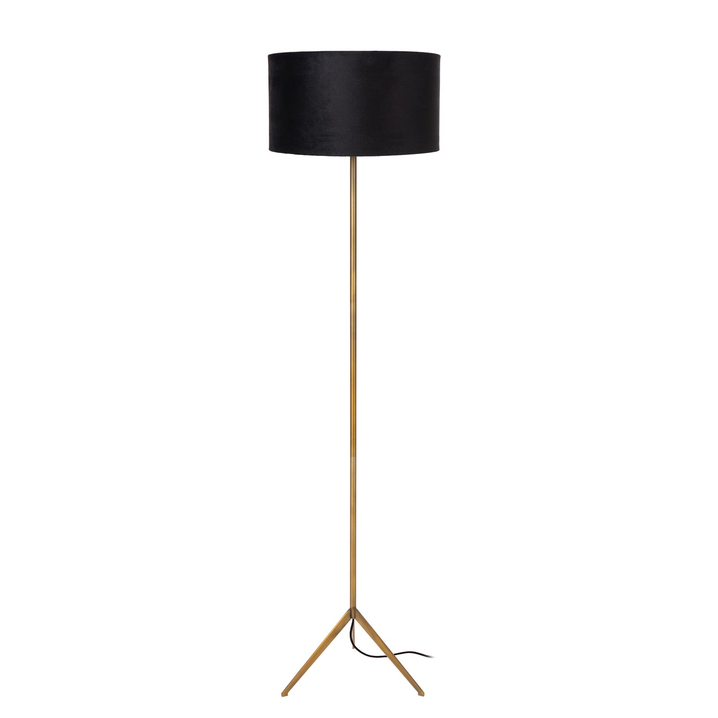Lucide TONDO - Floor lamp - Ø 38 cm - 1xE27 - Matt Gold / Brass