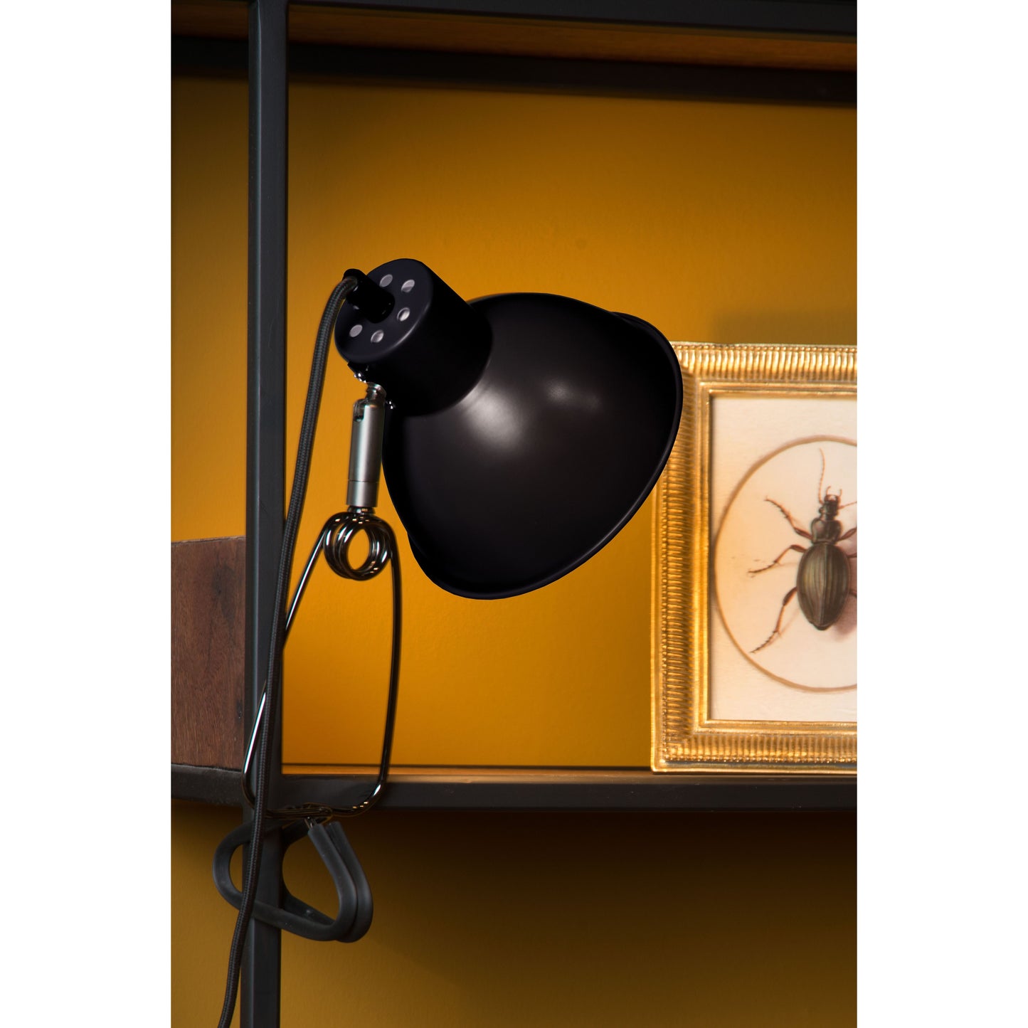 Lucide MOYS - Clamp lamp - 1xE27 - Black