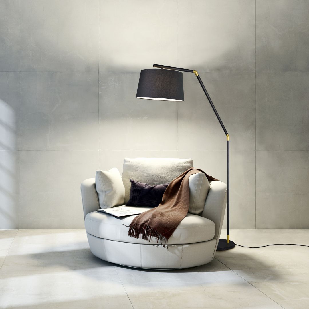 Tracy - Floor lamp - Black - Trio