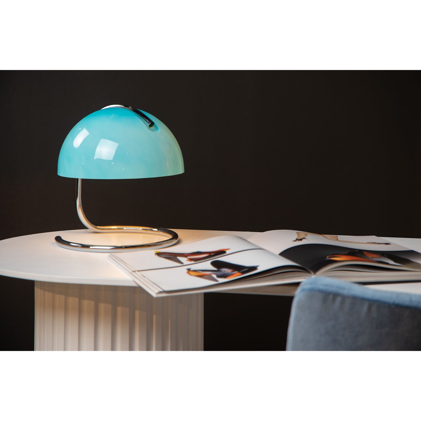 Lucide CATO - Table lamp - Ø 23,5 cm - 1xE27 - Blue