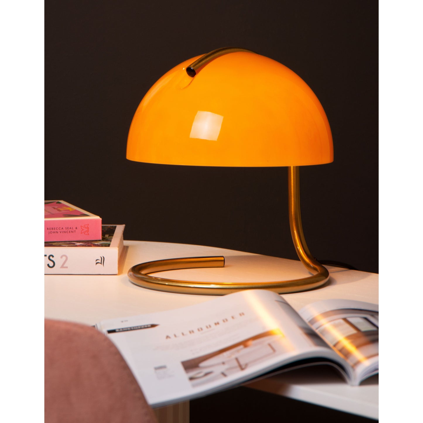 Lucide CATO - Table lamp - Ø 23,5 cm - 1xE27 - Orange