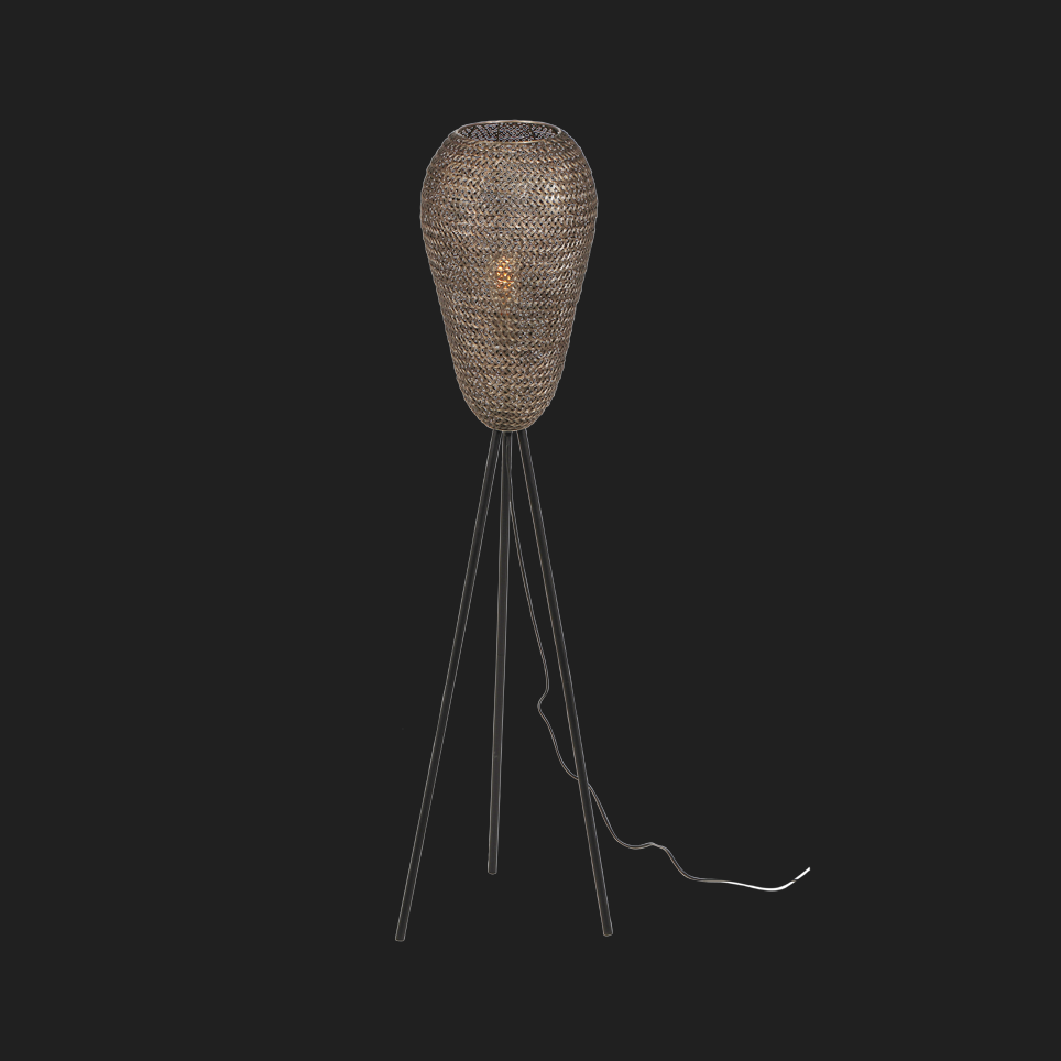 Ziva - Floor Lamp - Antique Brass - Trio - 465300104