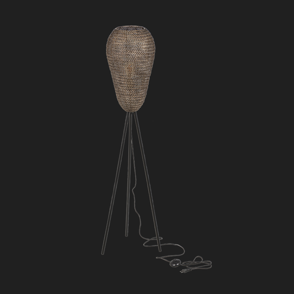 Ziva - Floor Lamp - Antique Brass - Trio - 465300104