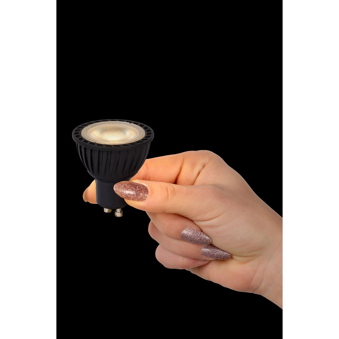 Lucide MR16 - Led bulb - Ø 5 cm - LED Dim. - GU10 - 3x5W 3000K - Black - Set of 3
