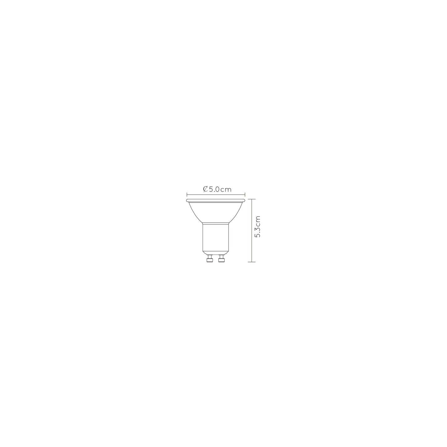 Lucide MR16 - Led bulb - Ø 5 cm - LED Dim. - GU10 - 1x5W 2200K/2700K - 3 StepDim - White