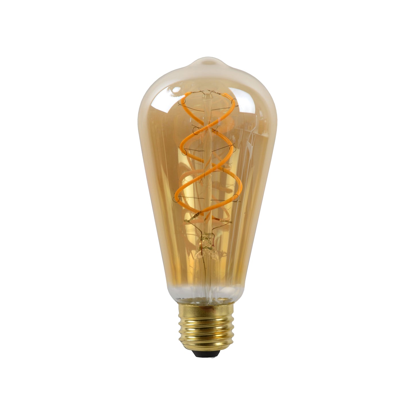 Lucide ST64 TWILIGHT SENSOR - Filament bulb - Ø 6,4 cm - LED - E27 - 1x4W 2200K - Day/Night Sensor - Amber