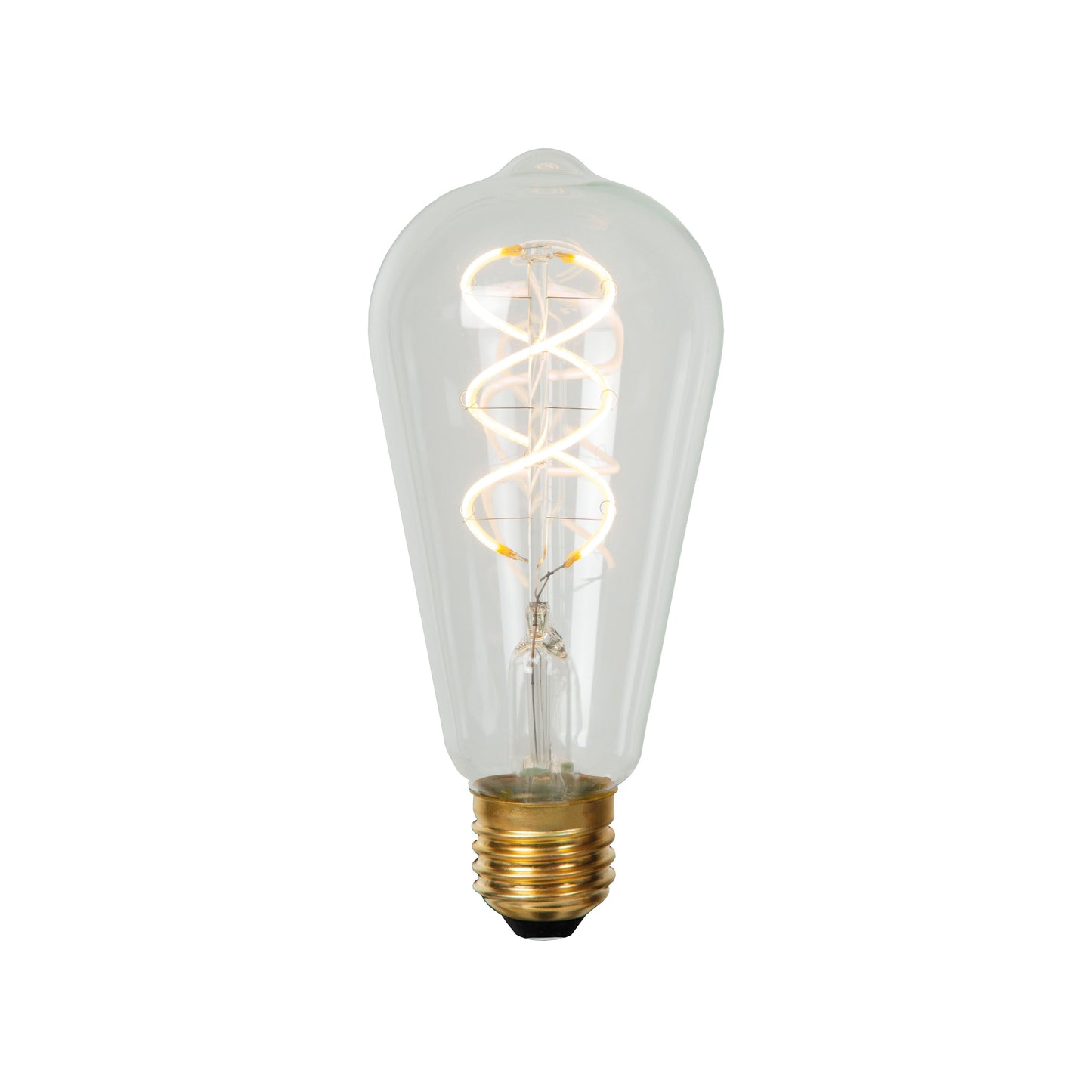 Lucide ST64 - Filament bulb - Ø 6,4 cm - LED Dim. - E27 - 1x4,9W 2700K - Transparant