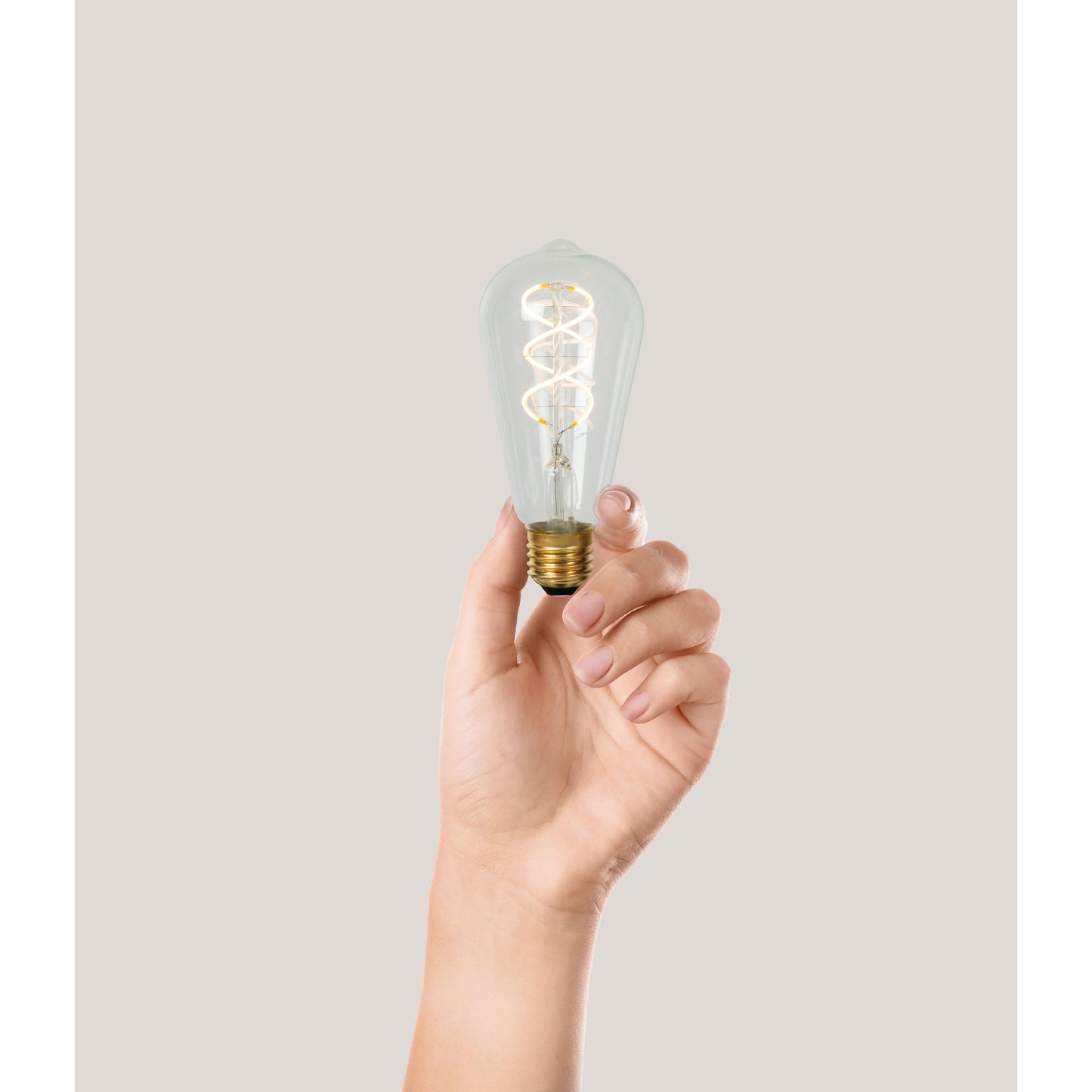 Lucide ST64 - Filament bulb - Ø 6,4 cm - LED Dim. - E27 - 1x4,9W 2700K - Transparant