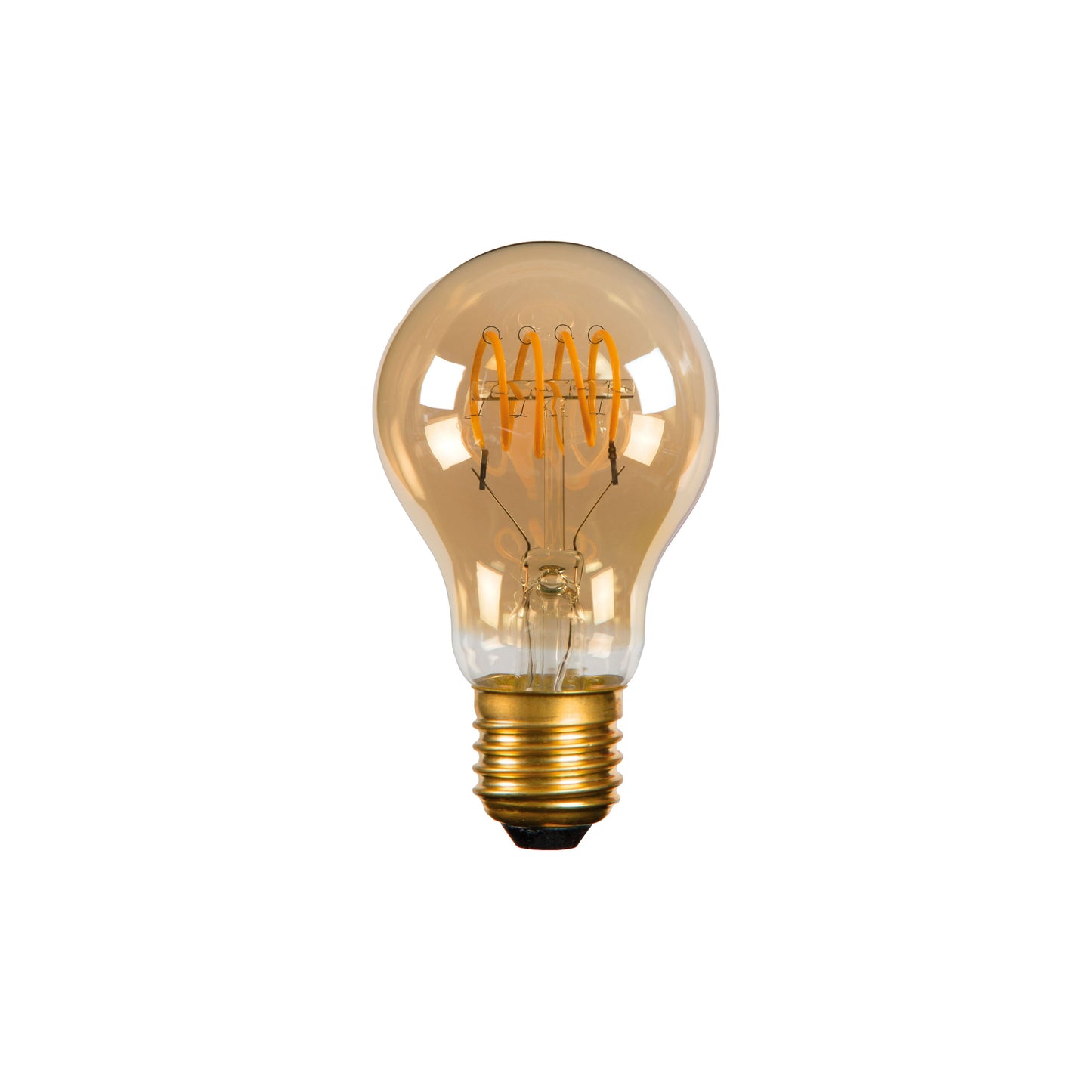 Lucide A60 TWILIGHT SENSOR - Filament bulb - Ø 6 cm - LED - E27 - 1x4W 2200K - Day/Night Sensor - Amber