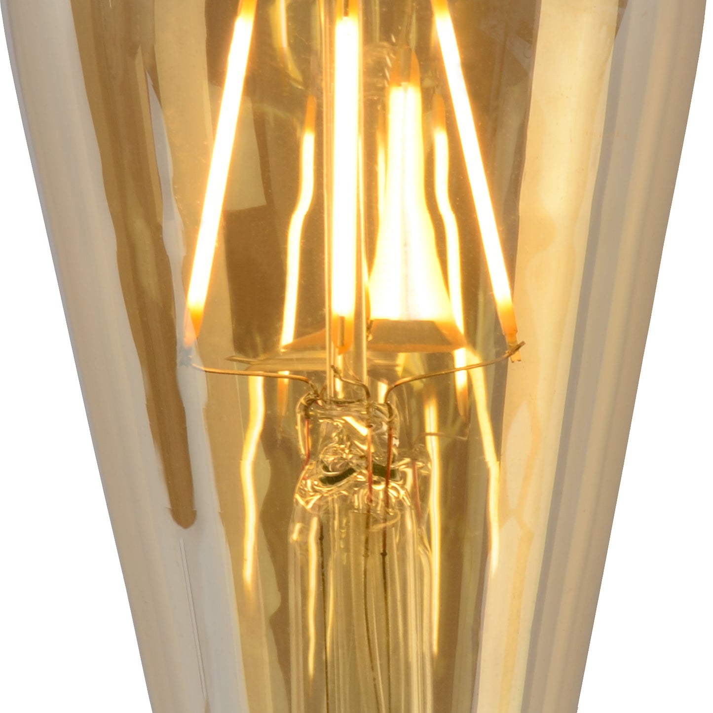 Lucide ST64 - Filament bulb - Ø 6,4 cm - LED Dim. - E27 - 1x5W 2700K - Amber