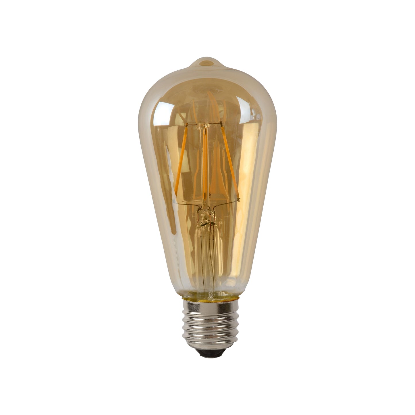 Lucide ST64 - Filament bulb - Ø 6,4 cm - LED Dim. - E27 - 1x5W 2700K - Amber