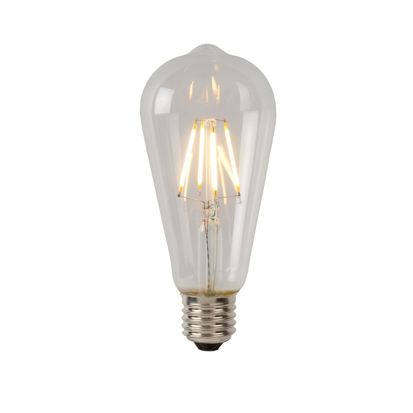 Lucide ST64 Class B - Filament bulb - Ø 6,4 cm - LED Dim. - E27 - 1x7W 2700K - Transparant