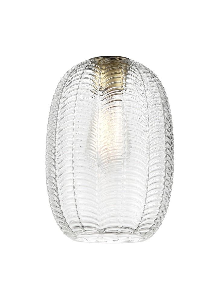 Chevron Clear Glass 180mm x 250mm