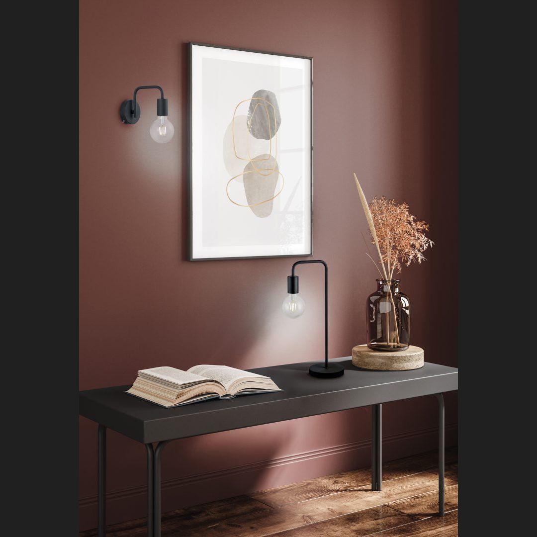 Diallo - Table lamp - Black Matt - Trio