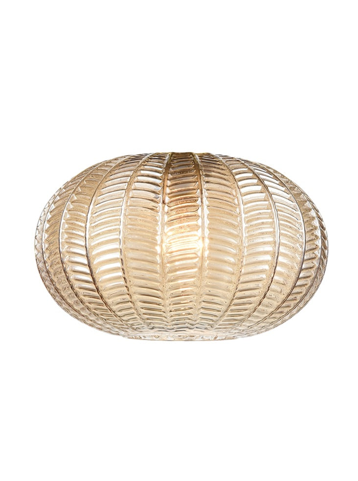 Chevron Amber Glass 260mm x 160mm