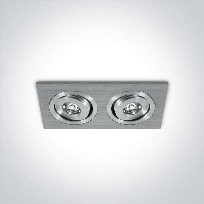 The 1W Mini Square Natural Aluminium
