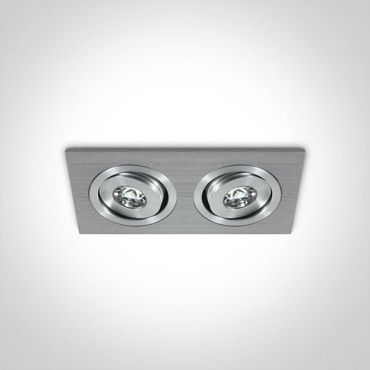 The 1W Mini Square Natural Aluminium