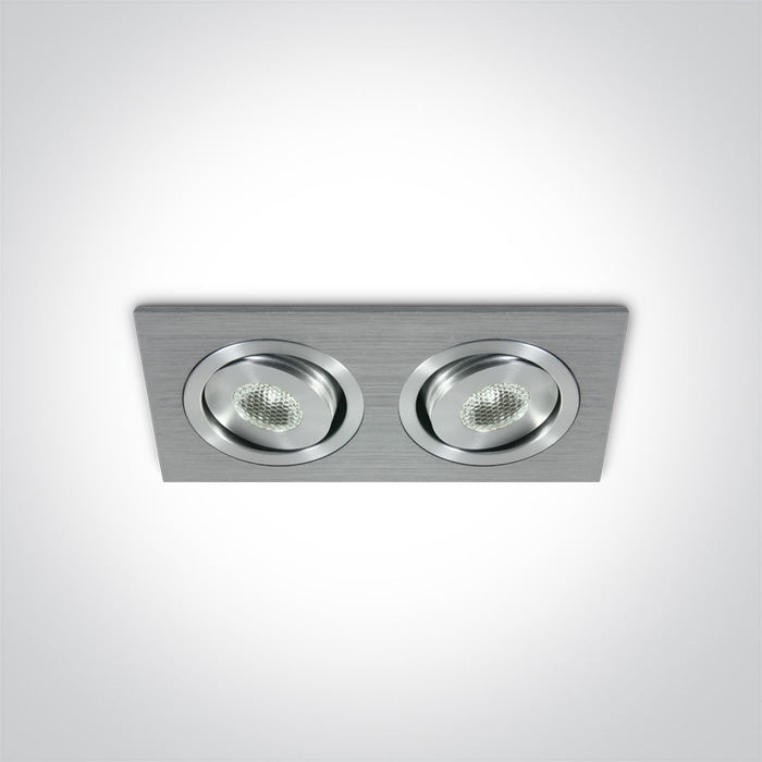 The 1W Mini Square Natural Aluminium