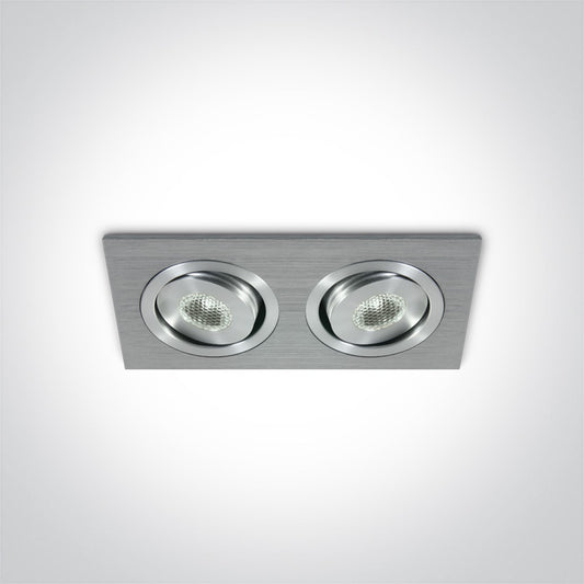 The 1W Mini Square Natural Aluminium