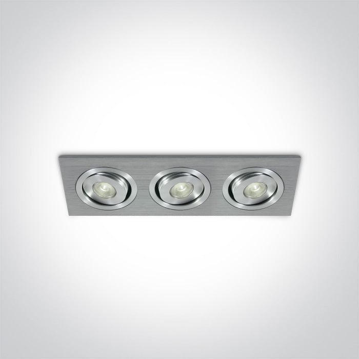 The 1W Mini Square Natural Aluminium