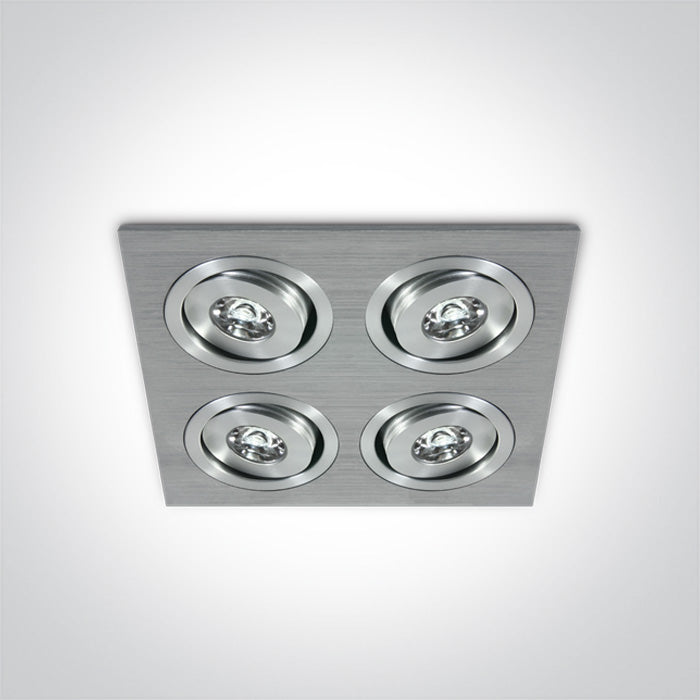 The 1W Mini Square Natural Aluminium