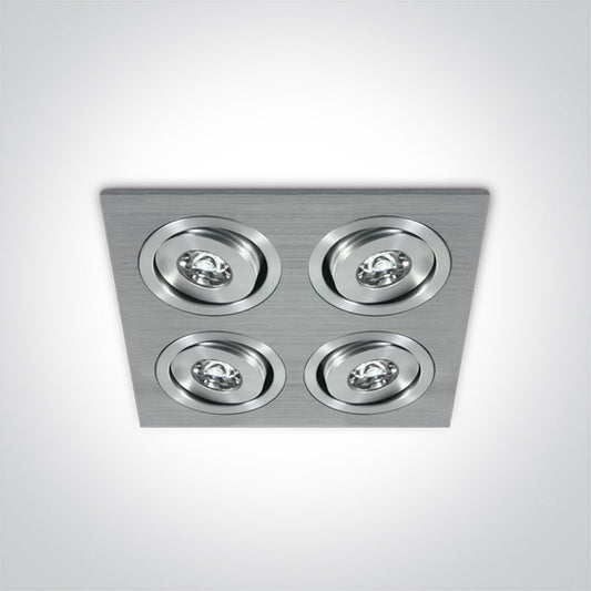 The 1W Mini Square Natural Aluminium