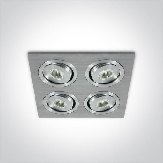 The 1W Mini Square Natural Aluminium