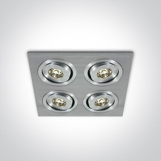 The 1W Mini Square Natural Aluminium