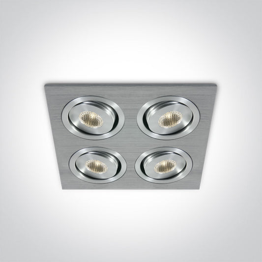 The 1W Mini Square Natural Aluminium