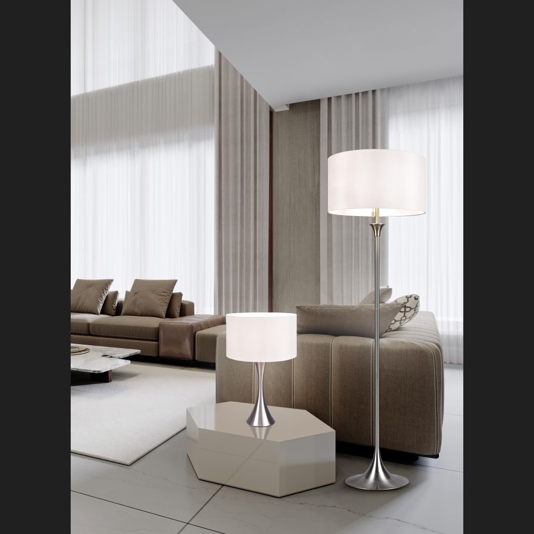 Sabia - Table lamp - White - Trio