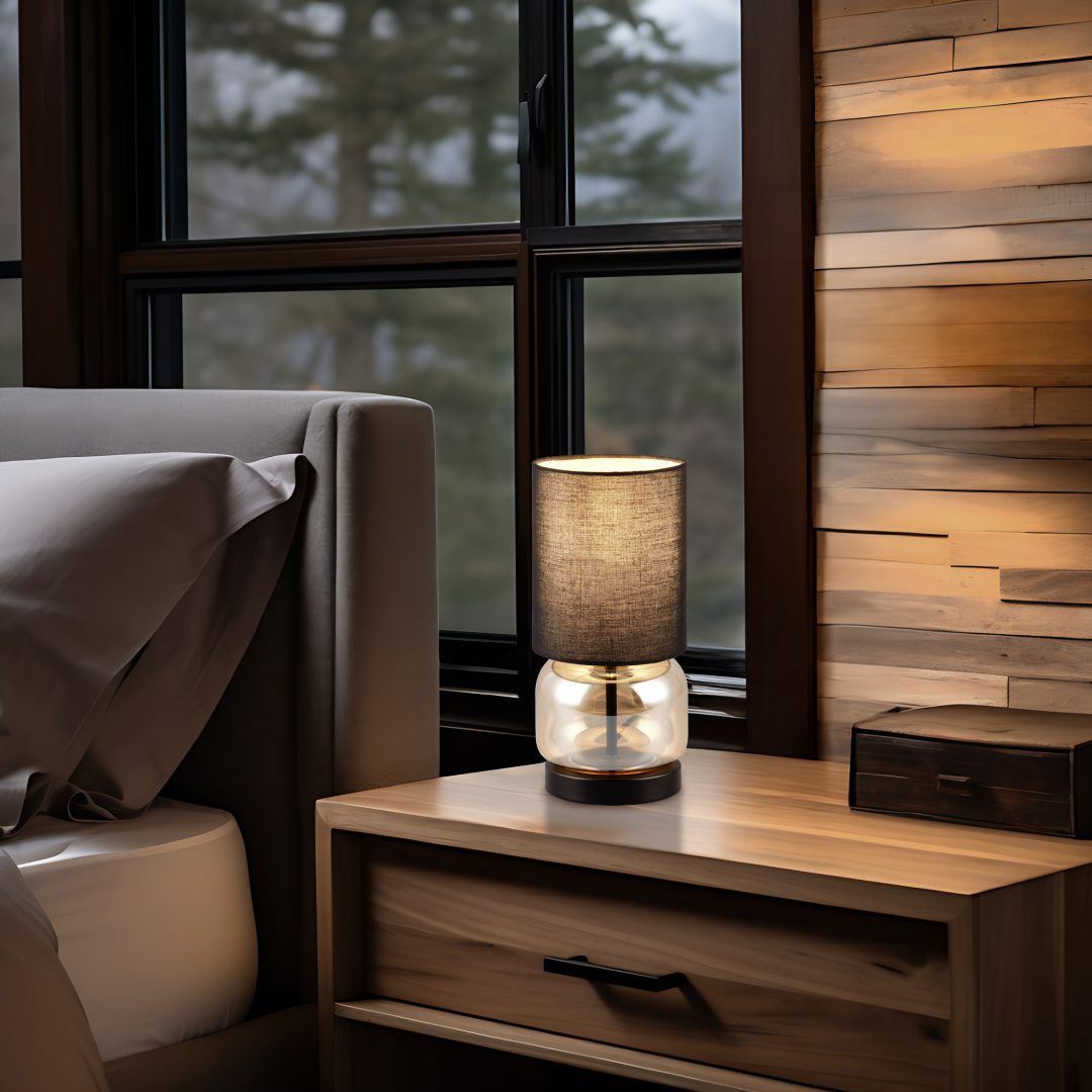 Elio - Table lamp - Amber - Trio