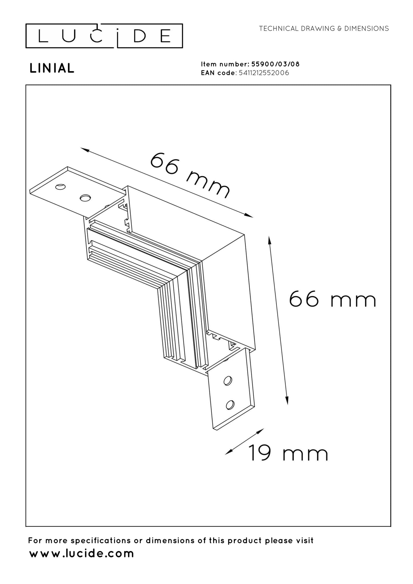 Lucide Premium LINIAL -Corner Vertical - 1-Circuit lighting system - Smart - 48V Track - Satin Gun Metal