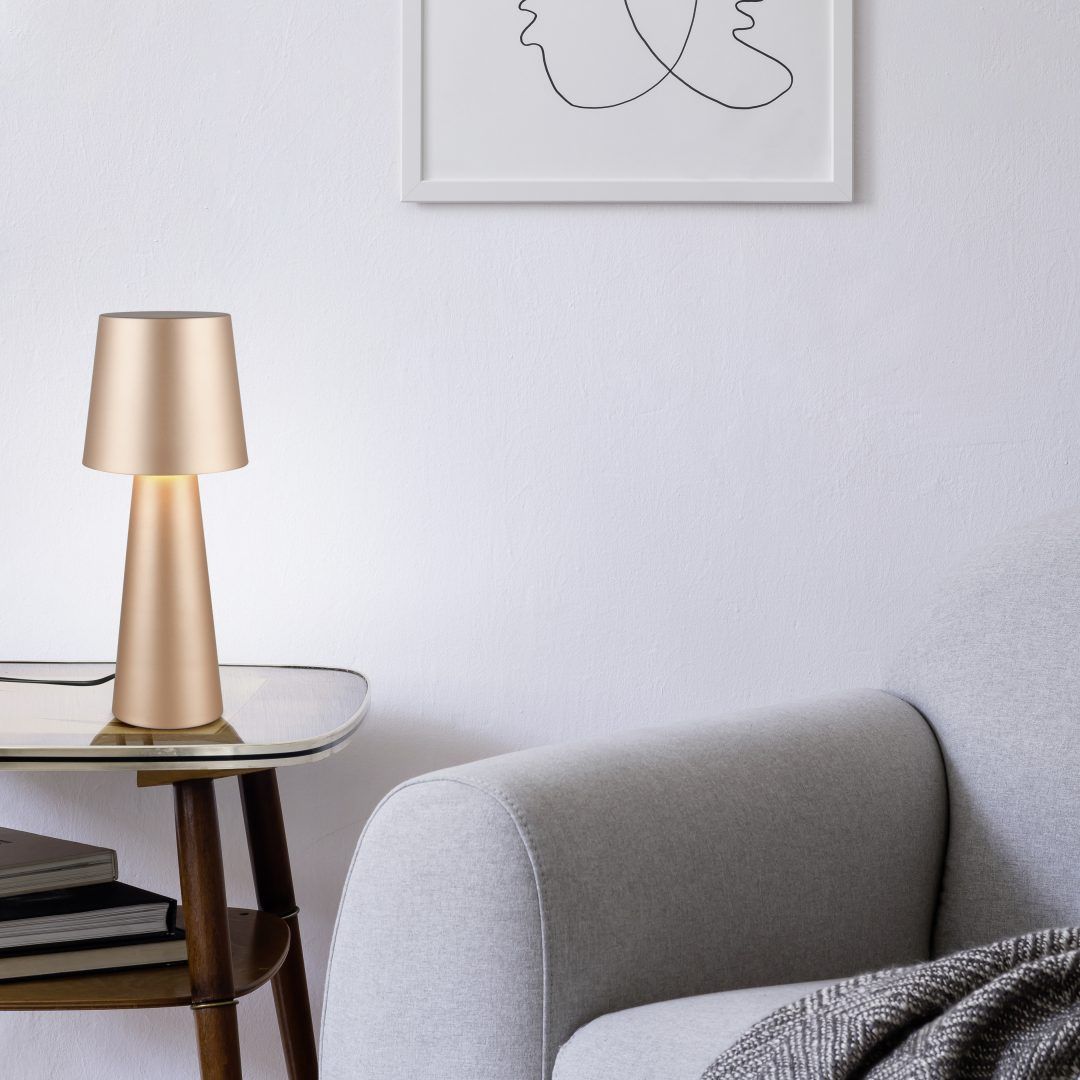 Nubian - Table Lamp - Coffee - Trio - 562900165