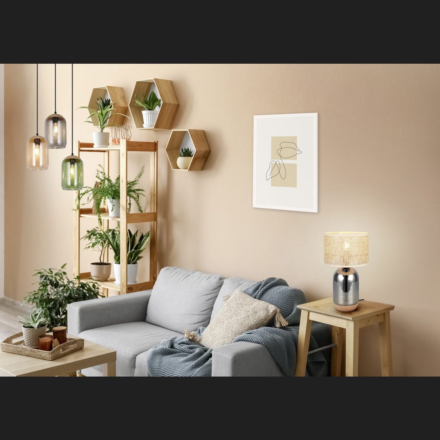 Tara - Table Lamp - Natural Finish - Trio - 564990157