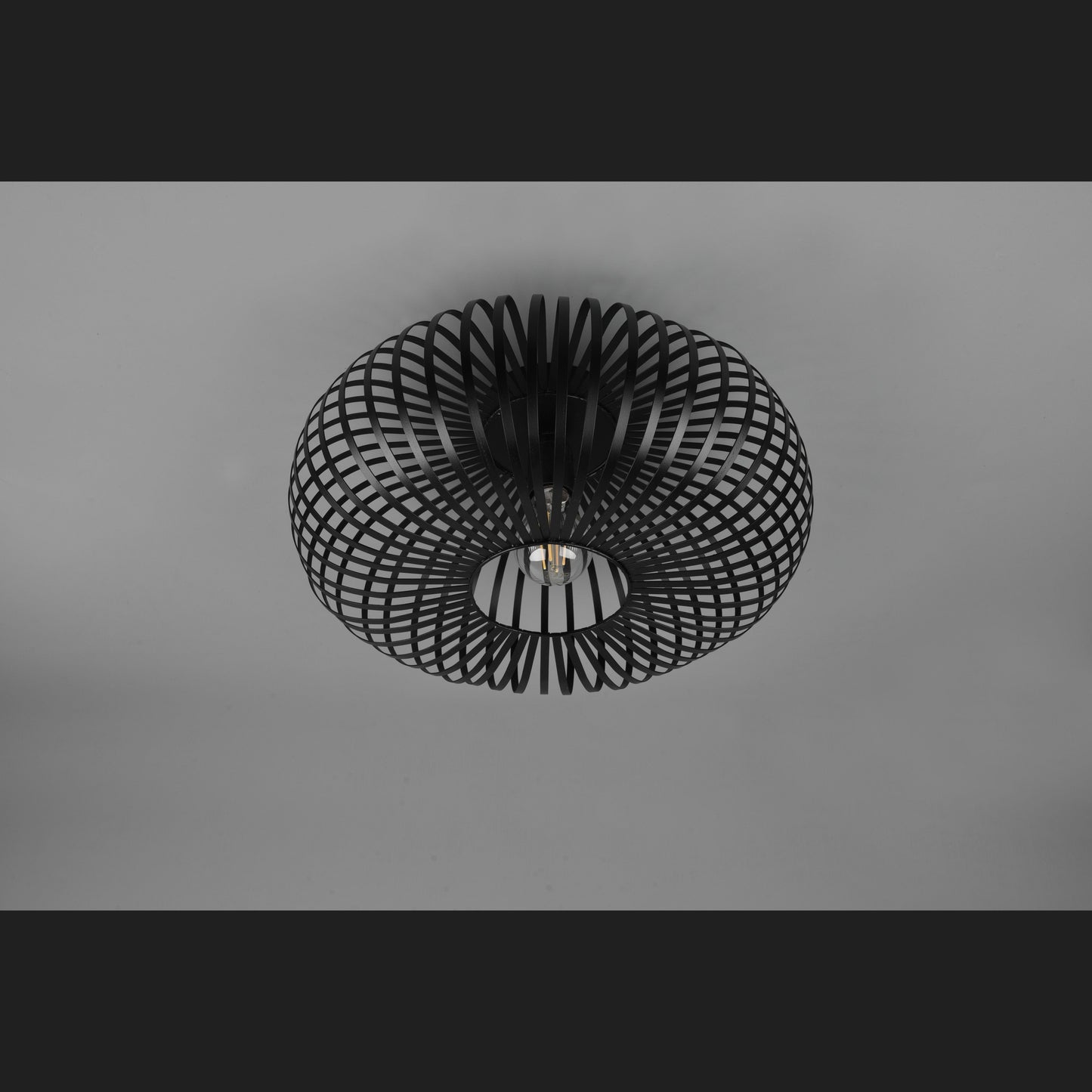 Johann - Ceiling lamp - Black Matt - Trio