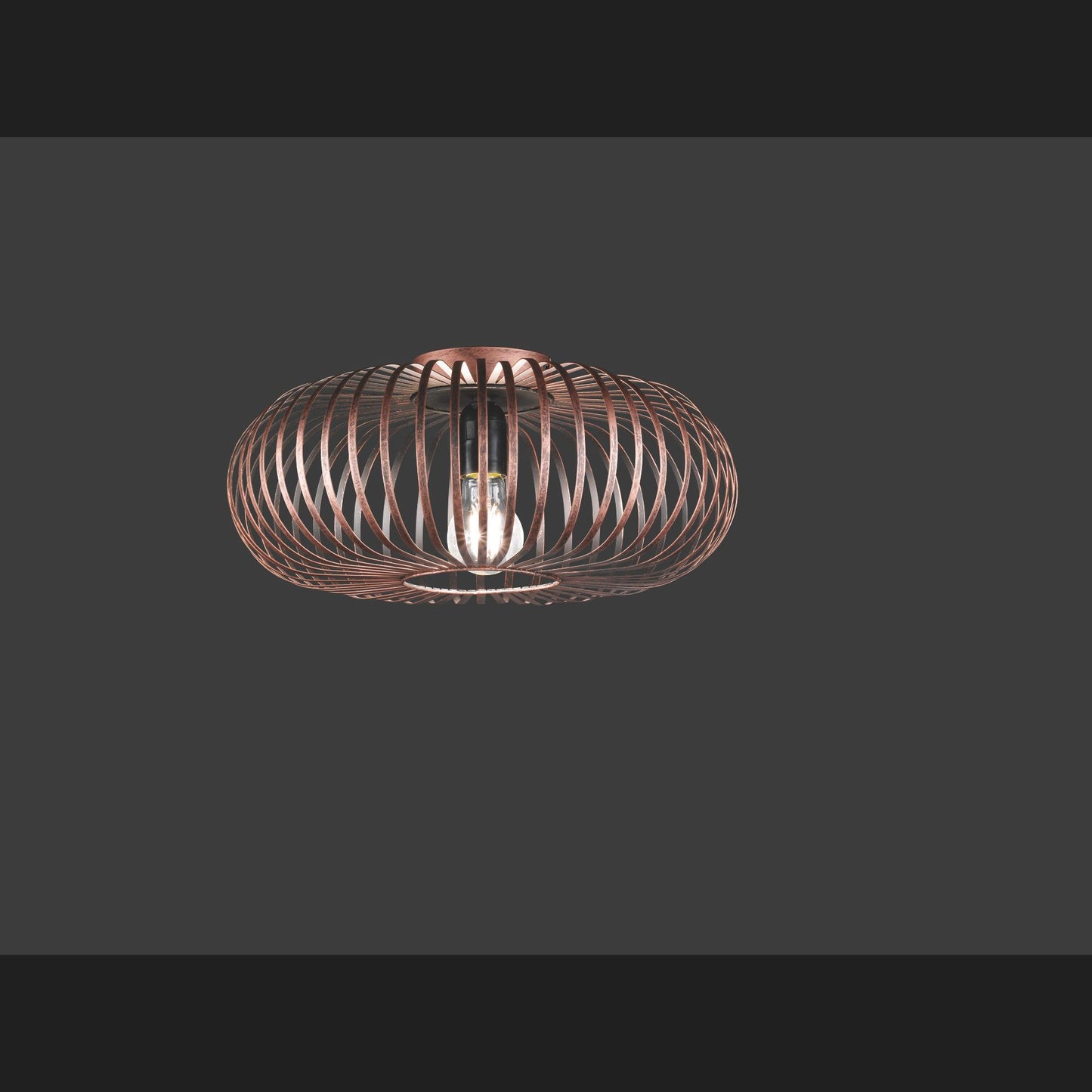 Johann - Ceiling lamp - Antique Copper - Trio